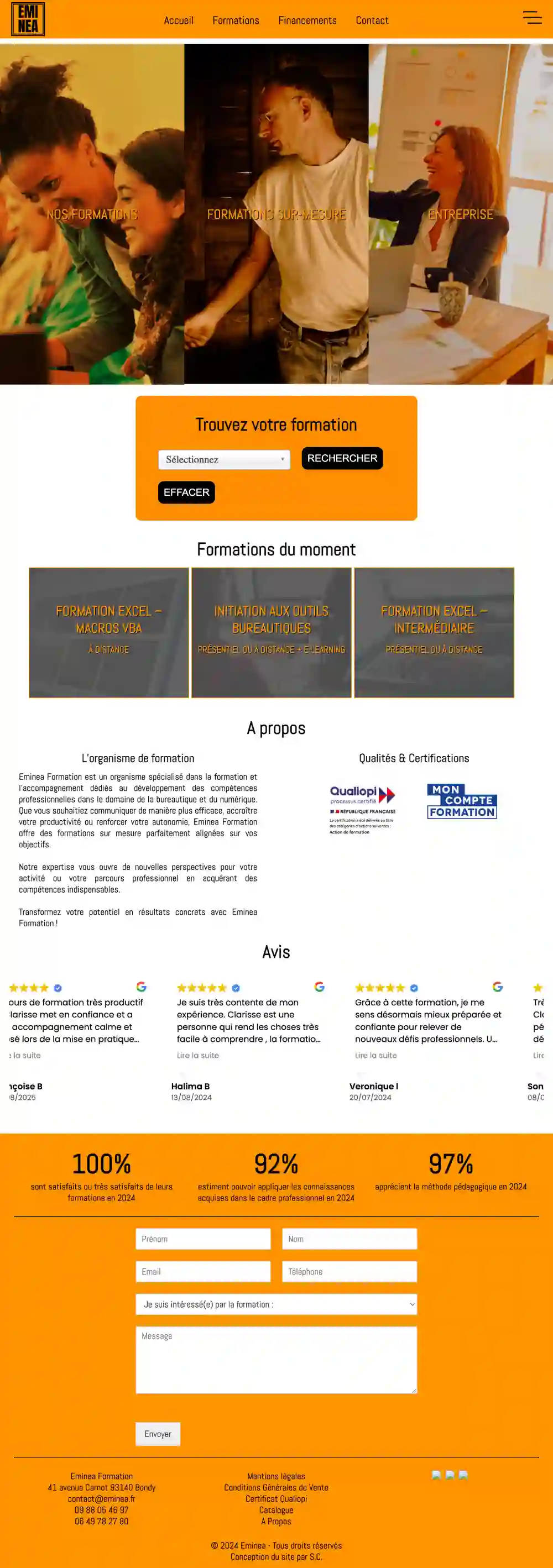 site eminea formation