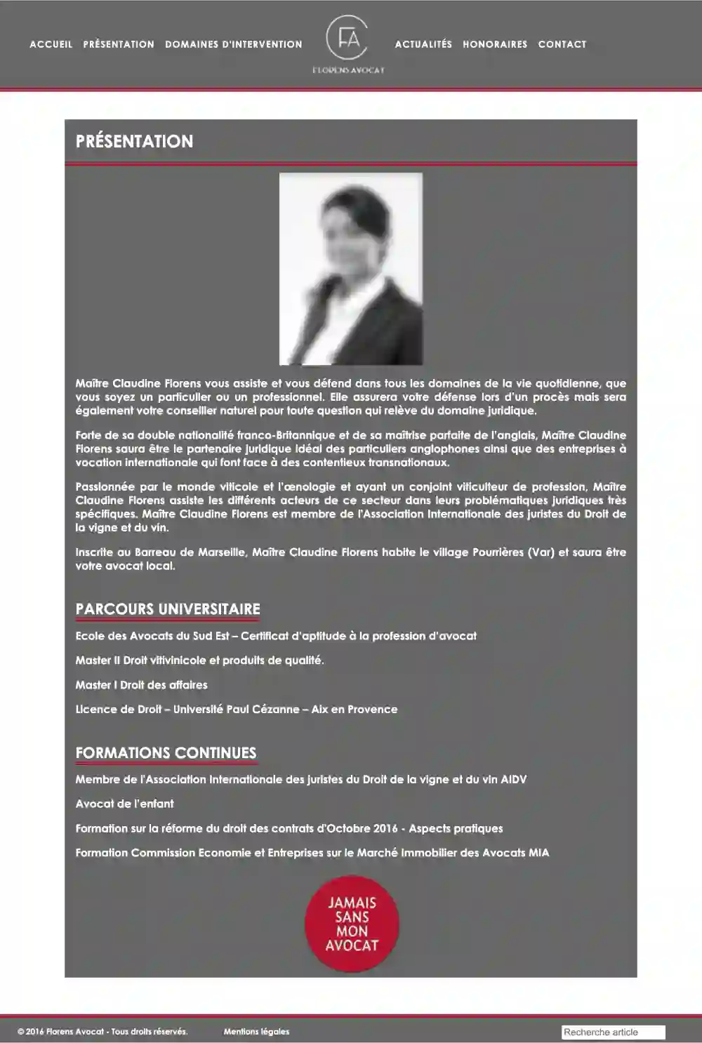 site florens avocat